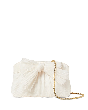 Shop Loeffler Randall Rochelle Mini Pleated Frame Clutch In Pearl