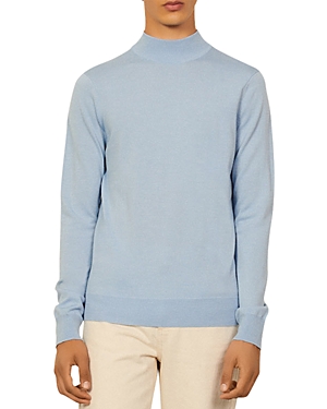 Sandro Industrial Slim Fit Sweater In Sky Blue