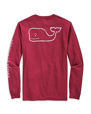 Vineyard Vines Cotton Whale Logo Graphic Long Sleeve Tee