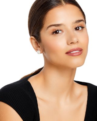 Cultured Freshwater Pearl Stud Earrings in 14K Yellow Gold 