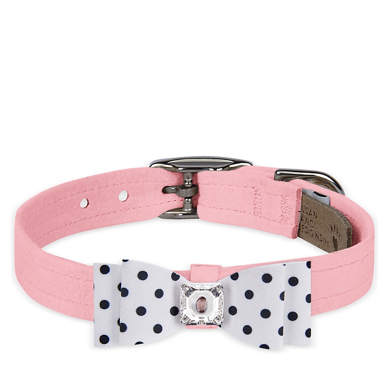 Susan Lanci Designs Houndstooth Big Bow 1/2 Collar