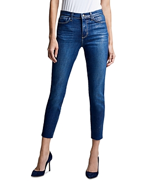 L'agence El Matador French Slim Metallic Crop Skinny Jeans In Fremont
