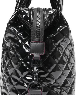 Small Lacquer Sutton Deluxe Top Handle Bag