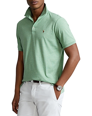 Polo Ralph Lauren Classic Fit Soft Cotton Polo Shirt In Outback Green Heather