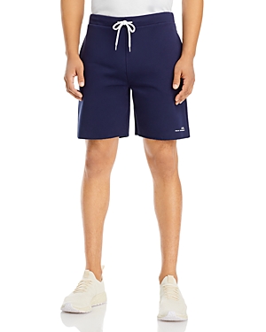 Apc Coed Printed Cotton-jersey Drawstring Shorts In Dark Navy