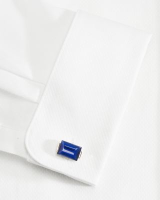 Curve Montana Blue Rectangle Cuff Links