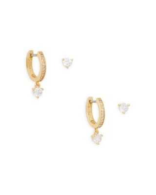 kate spade new york - Tiny Twinkles Stud and Huggie Hoop Earrings Set