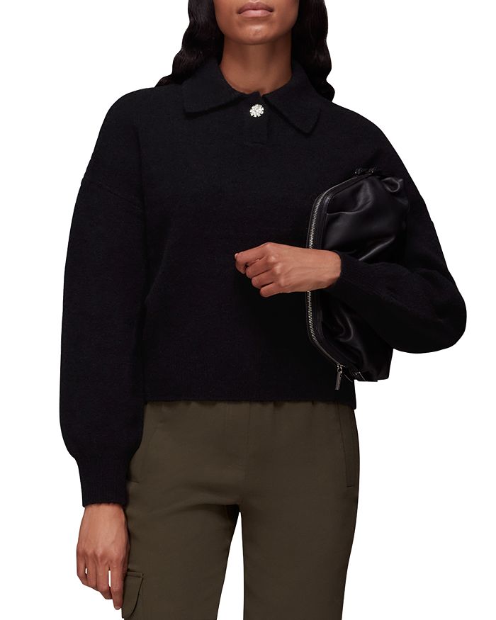 Jeweled collar on sale sweater