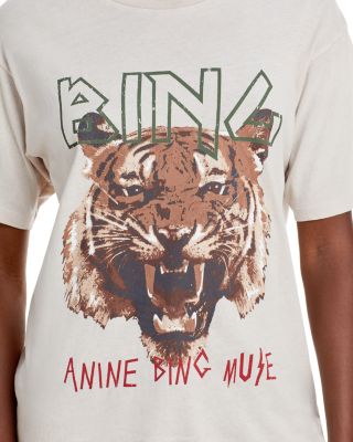 Anine Bing Tiger Tee - Stone | Bloomingdale's