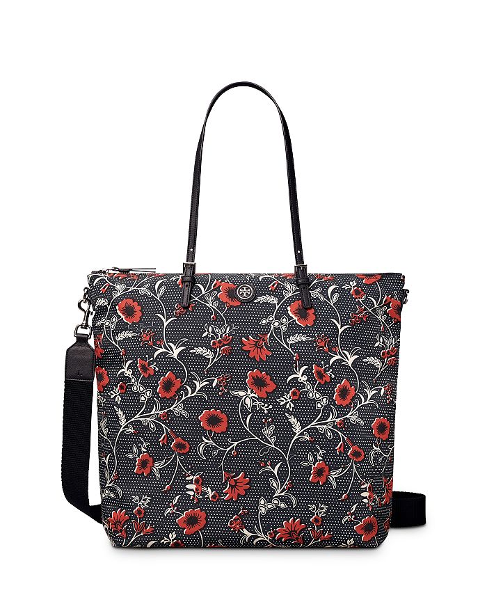 Tory Burch Pattern Print Floral Tote Bag