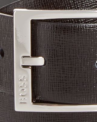 Men's Clo Embossed Leather Belt