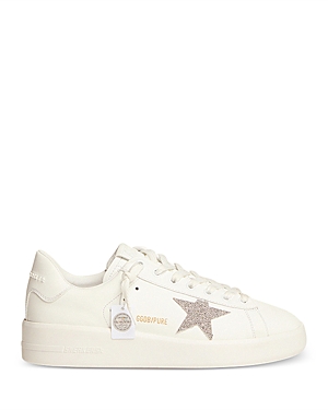 Golden Goose Women's Pure Star Lace Up Sneakers In White
