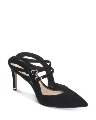 Kenneth Cole Women's Riley Double Strap Pointed Toe Mules ...