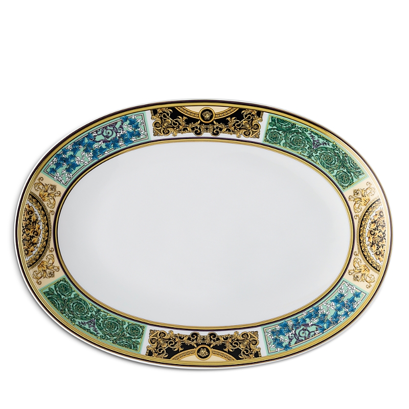 Versace Barocco Mosaic Platter In Multi