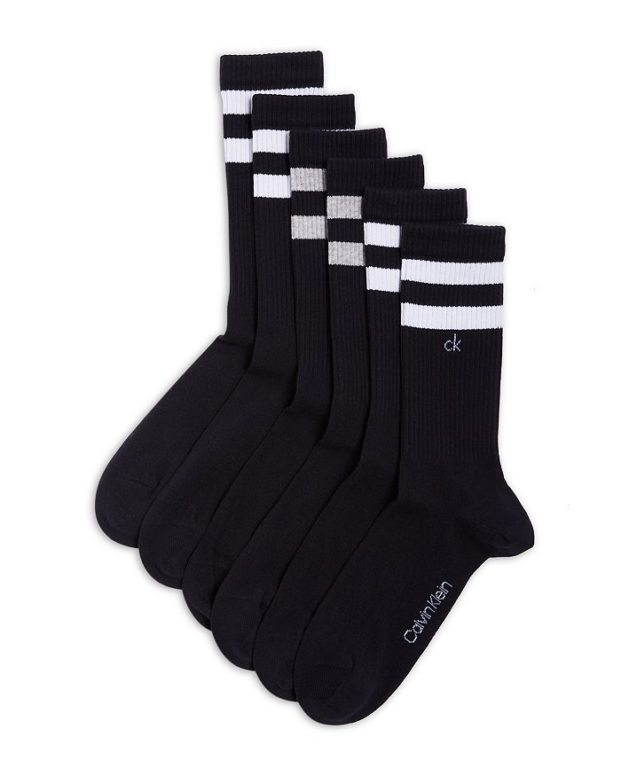 Calvin Klein Double Stripe Crew Socks, Pack of 3 | Bloomingdale's