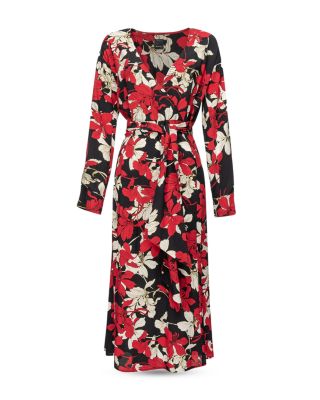 chinese dress ladies Long dress with fringing and Botanic Garden print main image 1