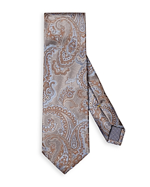 Shop Eton Silk Paisley Jacquard Classic Tie In Multi