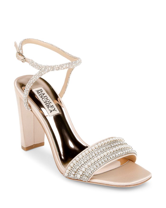 satisfaction guarantee We offer a premium service Shoes Blaine Embellished Block-Heel Dress