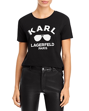 Karl Lagerfeld Paris Sunglasses Graphic Print Tee