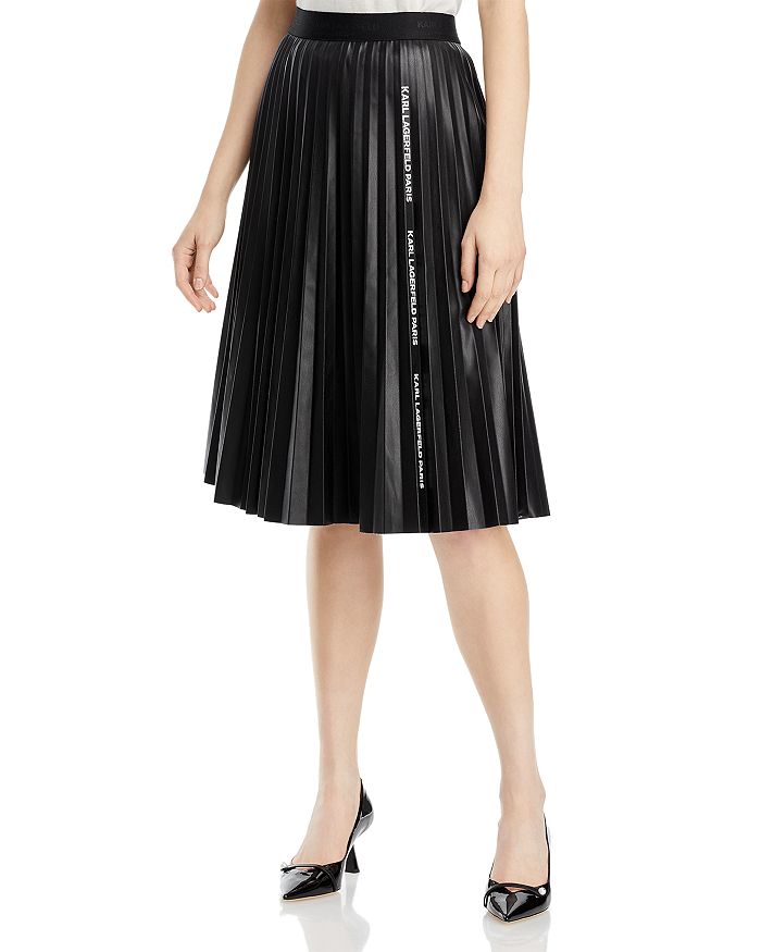 KARL LAGERFELD PARIS Pleated Skirt | Bloomingdale's