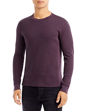 Vince Pima Cotton Blend Thermal Waffle Knit Tee In Shadow Mountain