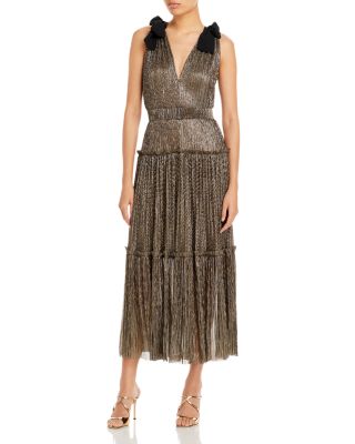 ray dress in gold sabina musayev SABINA MUSAYEV Flynn Dress