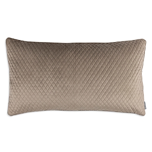 Shop Lili Alessandra Valentina Quilted Velvet Decorative Pillow, 18 X 36 In Buff