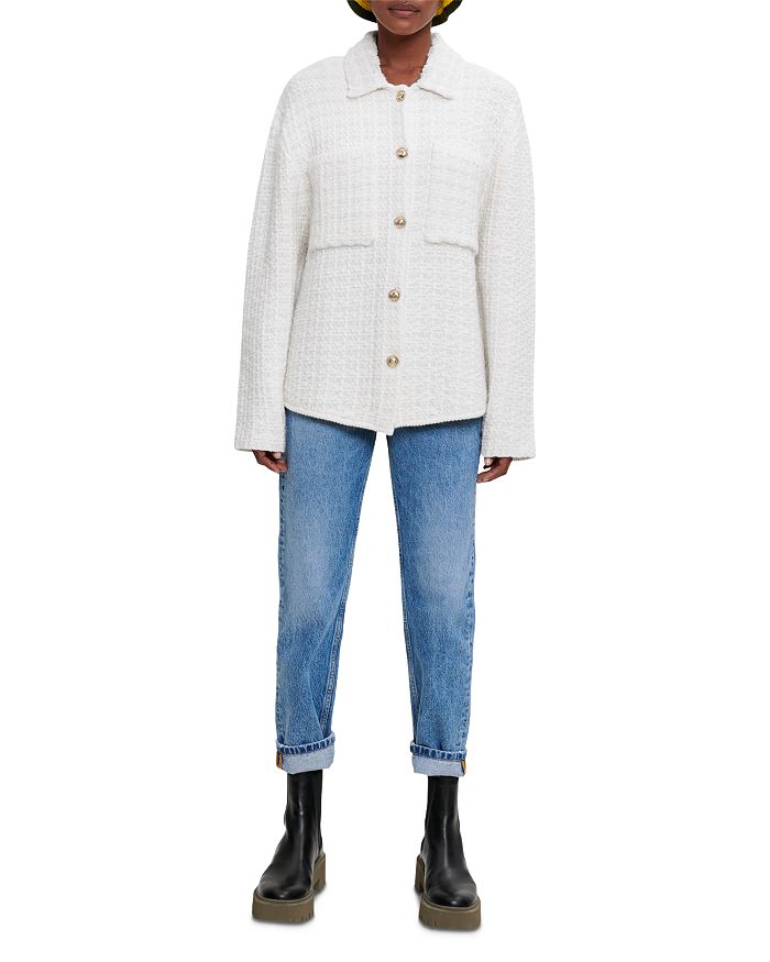 Maje Malerio Button Up Shirt Bloomingdale's