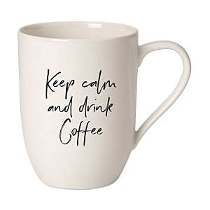 Shop Villeroy & Boch Statement Mug In Keep Calm And Drink Coffee