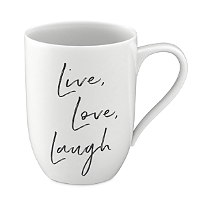 Villeroy & Boch Statement Mug In Live Laugh Love