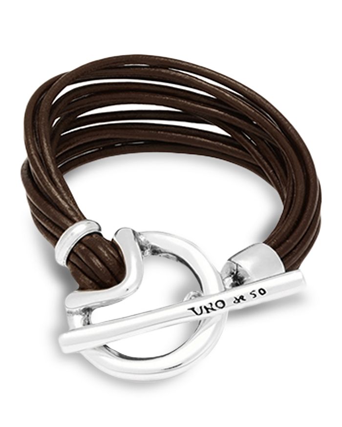 Uno de 50 leather best sale bracelet