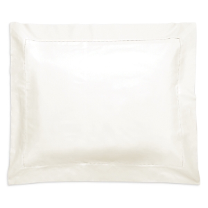 Matouk Positano Hemstitch Wrinkle Free King Sham In Ivory