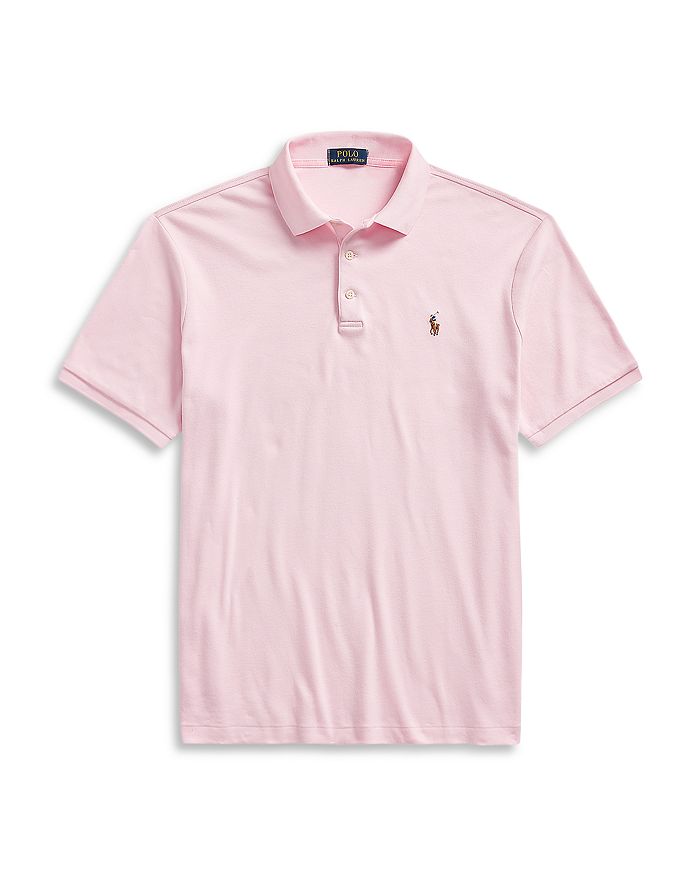 Shop Polo Ralph Lauren Classic Fit Soft Cotton Polo Shirt In Carmel Pink