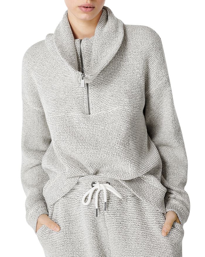 Under Armour Small Cowl Neck Hoodie Curved High Low Hem Drawstring Hood  Gray