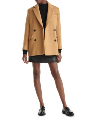blazer wool coat