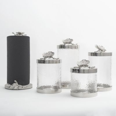 White Orchid Paper Towel Holder
