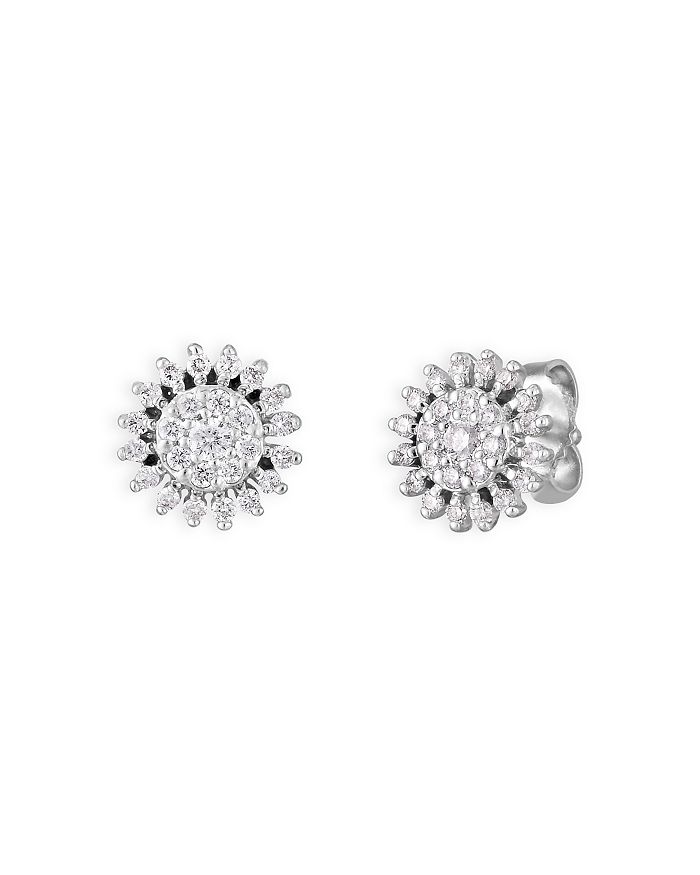 Tiny white gold earrings new arrivals