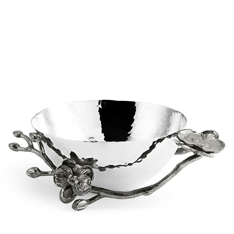 Michael Aram Black Orchid Nut Bowl In Black Nickelplate