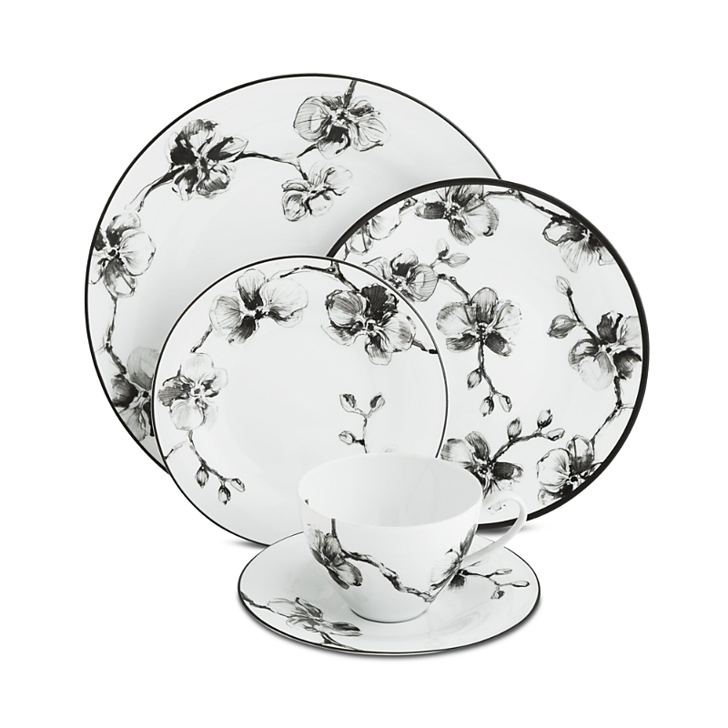 Michael Aram Black Orchid 5-piece Porcelain Place Setting In White