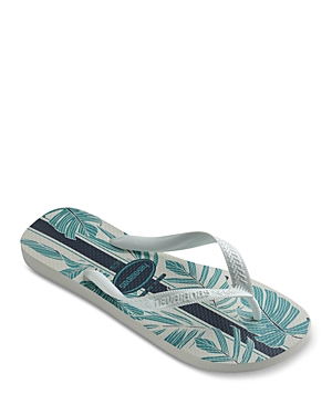 Havaianas Men's Aloha Flip-flops In White/indigo
