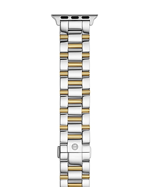 MICHELE TWO-TONE STAINLESS BRACELET BAND FOR APPLE WATCH, 38/40/41MM AND 42/44/45/49MM