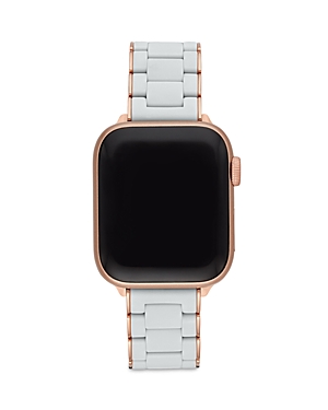 Michele Apple Watch Silicone Wrapped Interchangeable Bracelet, 38-42mm In Light Gray/rose Gold
