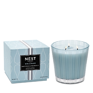 Nest Fragrances Driftwood & Chamomile 3-wick Candle, 21.1 Oz. In Blue