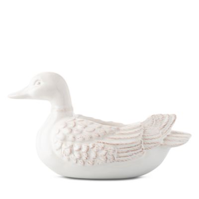 Juliska - Clever Creatures Whitewash Duck Serving Bowl