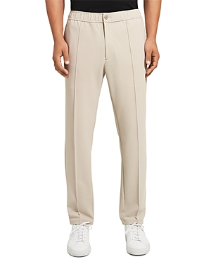 Theory Curtis Precision Slim Fit Track Pants In Putty