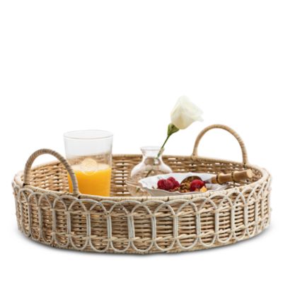 Provence Rattan Circle Tray