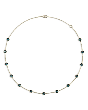 Ippolita 18k Yellow Gold Rock Candy Multi Stone Gelato Confetti Collar Necklace, 16-18 In Blue/gold