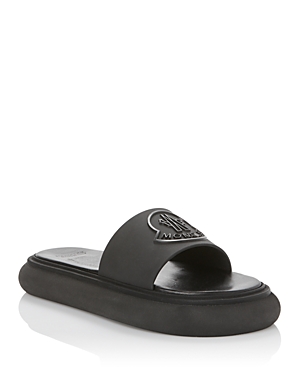 Moncler Women's Slyder Slide Sandals In Black