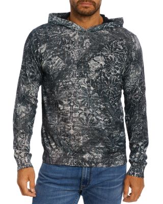 Robert Graham gray orders hooded zip up sweatshirt