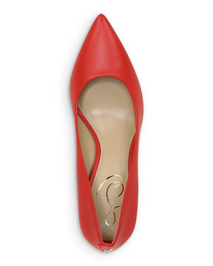 Shop Sam Edelman Women's Hazel Pointed Toe High-heel Pumps In Parisian Red